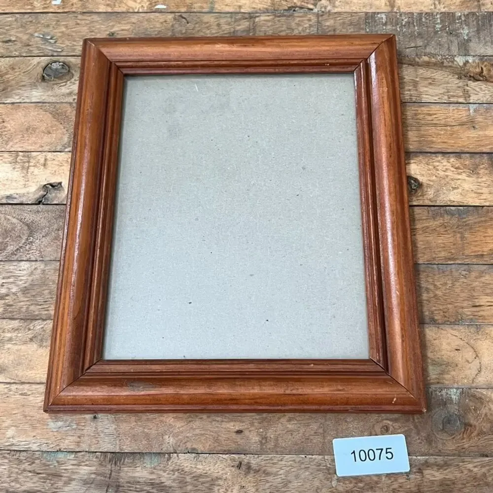 70's Wood Grain Finish Photo Frame Wall Mount Home Decor